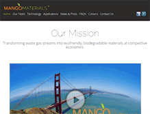 Tablet Screenshot of mangomaterials.com